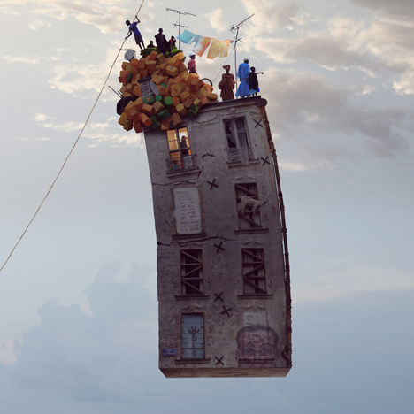 Flying Houses by Laurent Chéhère Flying Houses by Laurent Chéhère