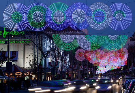 Madrid Christmas Lights by Teresa Sapey