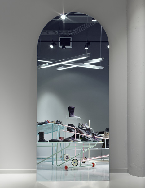 Camper Store Malmo - The Shoe Testing Facility by Note Design Studio Camper Store Malmo - The Shoe Testing Facility by Note Design Studio