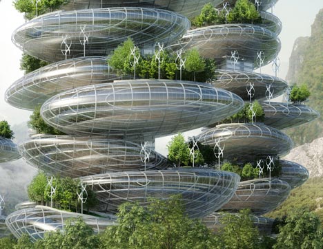 Asian Cairns by Vincent Callebaut