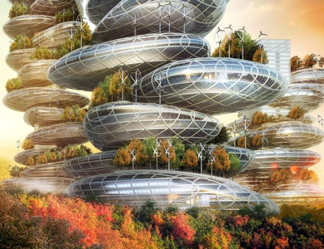 Asian Cairns by Vincent Callebaut