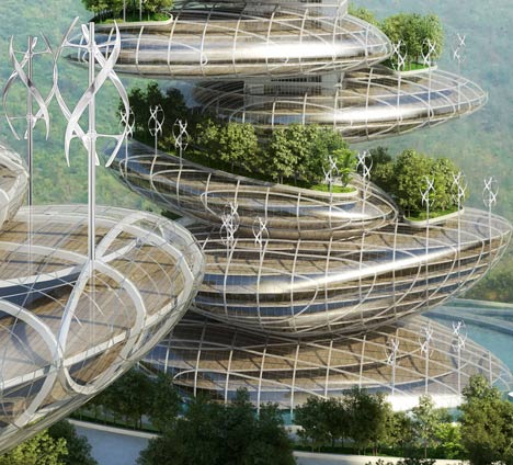 Asian Cairns by Vincent Callebaut