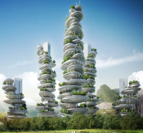 Asian Cairns by Vincent Callebaut