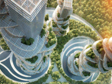 Asian Cairns by Vincent Callebaut