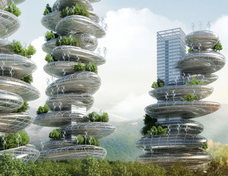 Asian Cairns by Vincent Callebaut