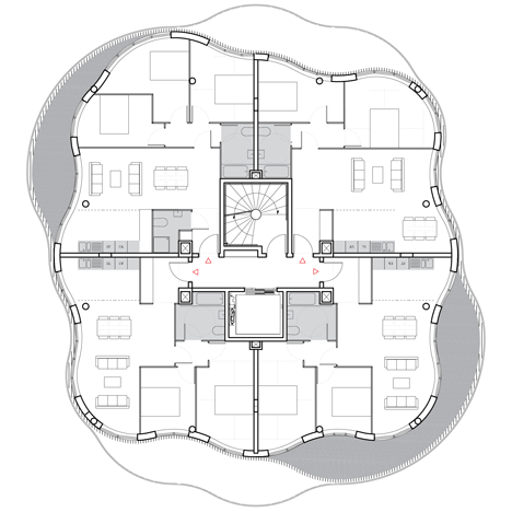 Lot 2, Jardins de la Lironde by Farshid Moussavi Architecture