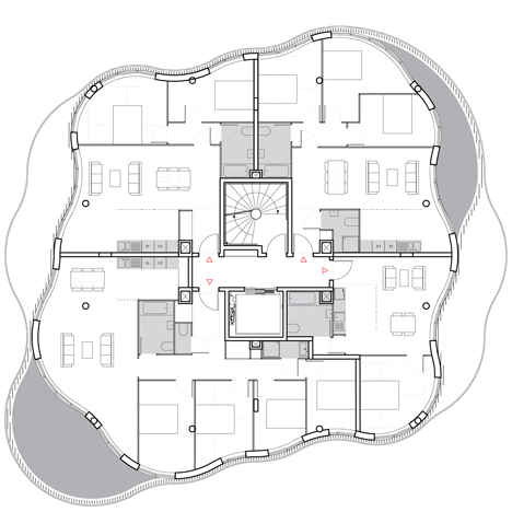 Lot 2, Jardins de la Lironde by Farshid Moussavi Architecture