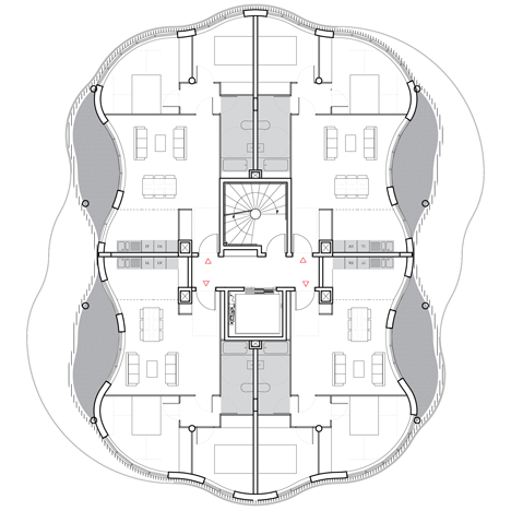 Lot 2, Jardins de la Lironde by Farshid Moussavi Architecture