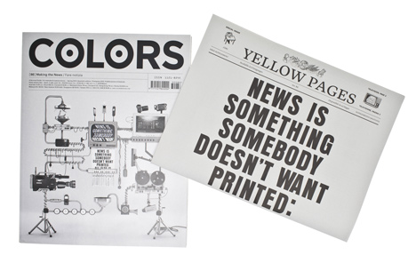 Colors News Machine by Jonathan Chomko of Fabrica Colors News Machine by Jonathan Chomko of Fabrica