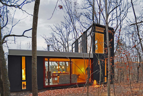 Stacked Cabin by Johnsen Schmaling Architects Stacked Cabin by Johnsen Schmaling Architects