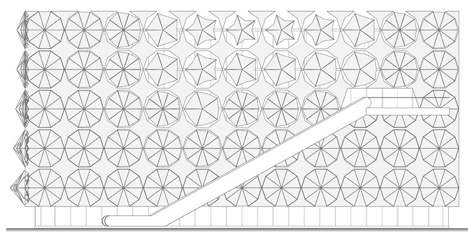 Umbrella Facade for the Madrid Pavilion by 3Gatti Architecture Studio Umbrella Facade for the Madrid Pavilion by 3Gatti Architecture Studio