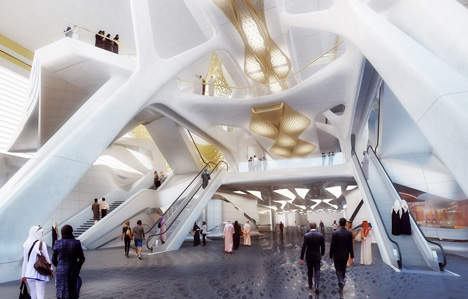 King Abdullah Financial District Metro Station by Zaha Hadid Architects King Abdullah Financial District Metro Station by Zaha Hadid Architects
