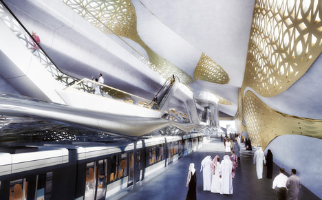 King Abdullah Financial District Metro Station by Zaha Hadid Architects King Abdullah Financial District Metro Station by Zaha Hadid Architects