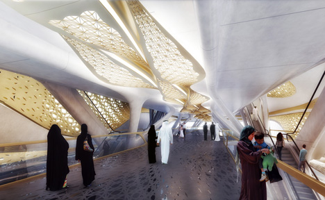 King Abdullah Financial District Metro Station by Zaha Hadid Architects King Abdullah Financial District Metro Station by Zaha Hadid Architects