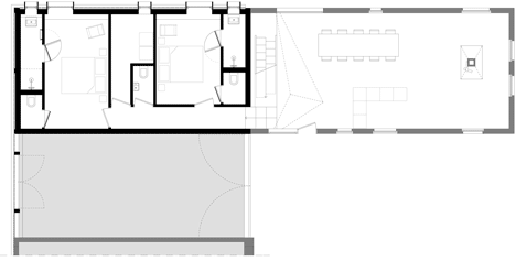 Création de 4 chambres d'hôtes by Loïc Picquet Architecte