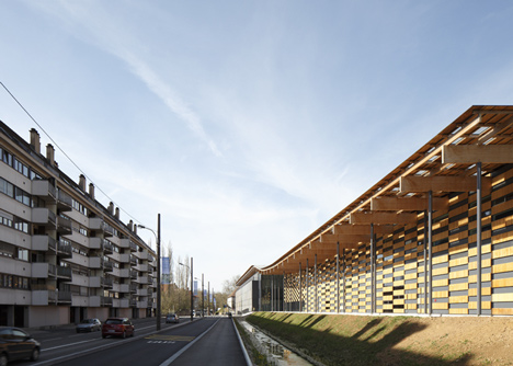 Besançon Art Centre and Cité de la Musique by Kengo Kuma and Associates Besançon Art Centre and Cité de la Musique by Kengo Kuma and Associates