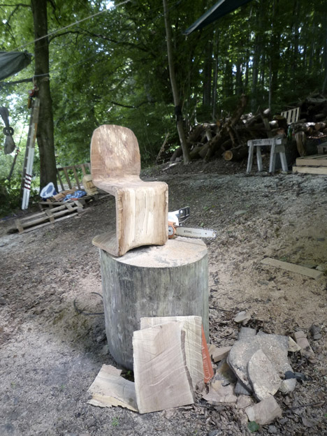 Wooden Panton by Matthias Brandmaier