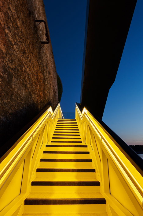 Coast Path Staircase by Gillespie Yunnie Architects