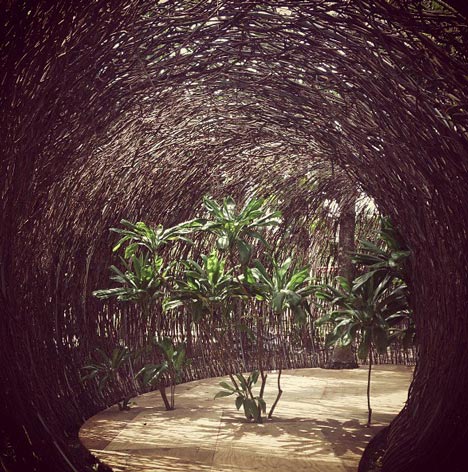 Rattan Tunnel at Bacanalia
