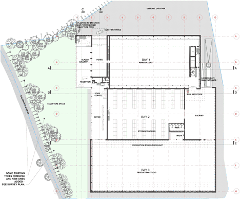 Science Studio and Formaldehyde Building for Damien Hirst by Designscape Architects
