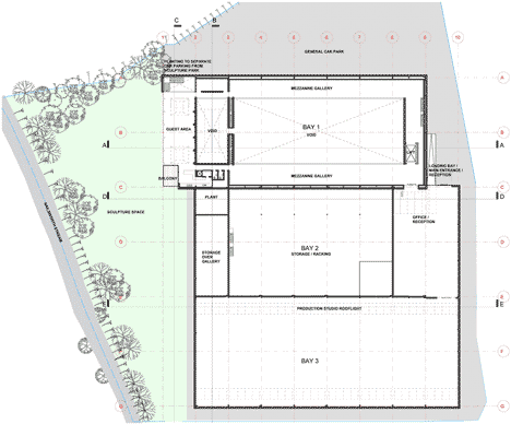 Science Studio and Formaldehyde Building for Damien Hirst by Designscape Architects