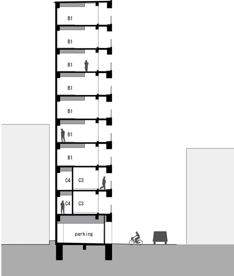 Step Tower by EASTERN Design Office