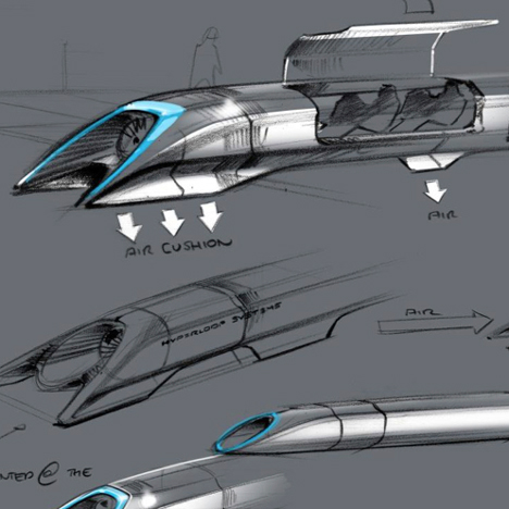 Elon Musk reveals designs for supersonic Hyperloop transport system