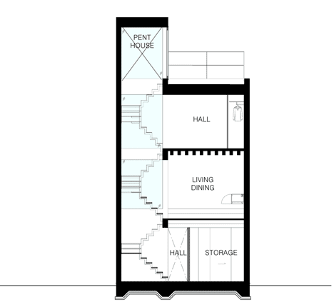 Alley House by Apollo Architects & Associates