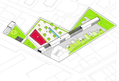 City Centre Pavilion and Main Square by Comac