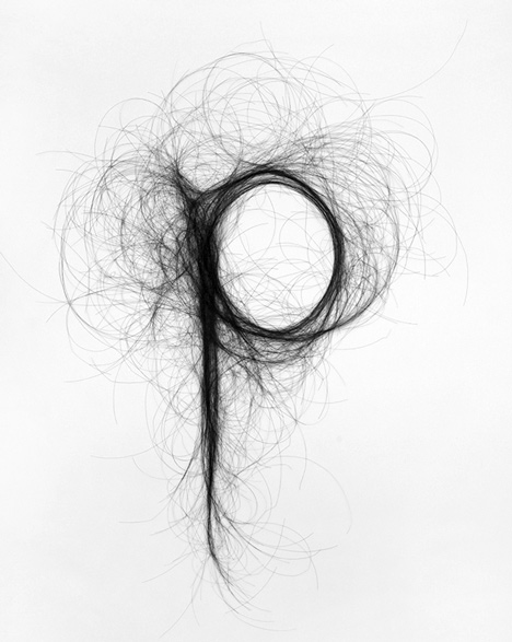 Hair Typography by Monique Goossens