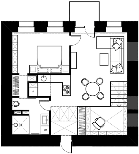 Loft apartment by Alex Bykov