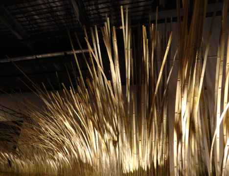 Telepathy bamboo installation by Kengo Kuma
