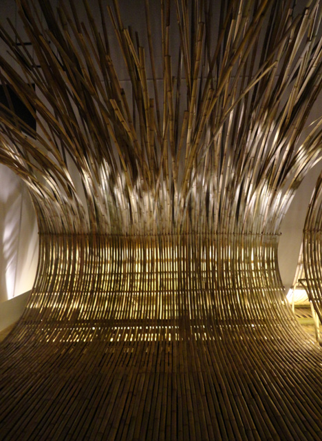 Telepathy bamboo installation by Kengo Kuma