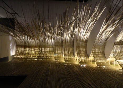 Telepathy bamboo installation by Kengo Kuma