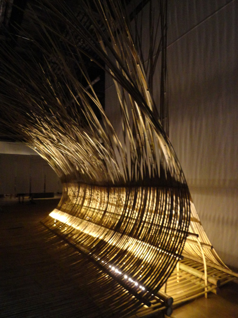 Telepathy bamboo installation by Kengo Kuma