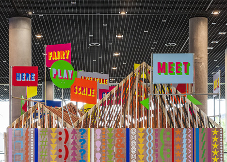 The Pavilion by Morag Myerscough and Luke Morgan 