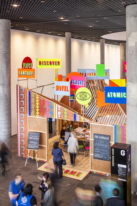 The Pavilion by Morag Myerscough and Luke Morgan 