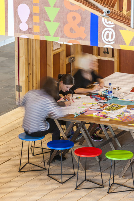 The Pavilion by Morag Myerscough and Luke Morgan 