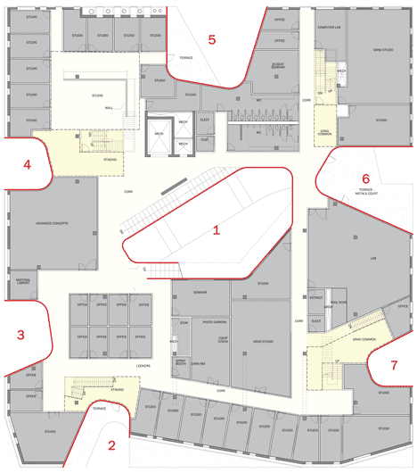 University of Iowa Visual Arts Building by Steven Holl Architects