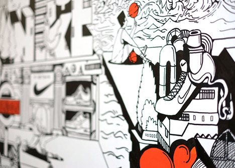Nike London HQ redesign by Rosie Lee