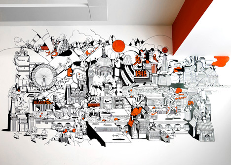Nike London HQ redesign by Rosie Lee