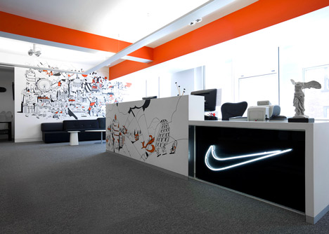 Nike London HQ redesign by Rosie Lee