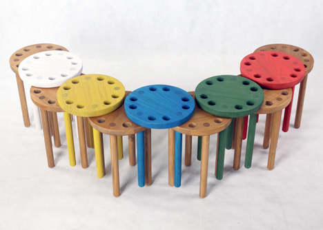 Poke Stool by Kyuhyung Cho for Innermost