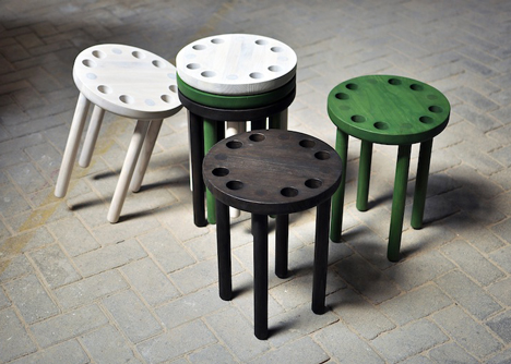 Poke Stool by Kyuhyung Cho for Innermost