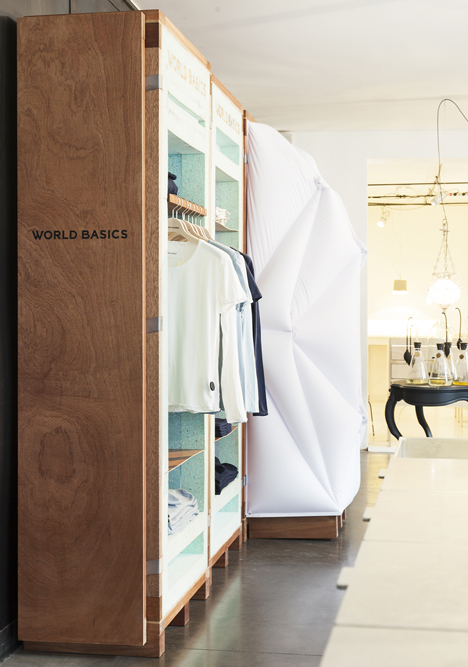 World Basics pop-up store by Schemata Architects