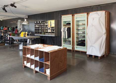World Basics pop-up store by Schemata Architects