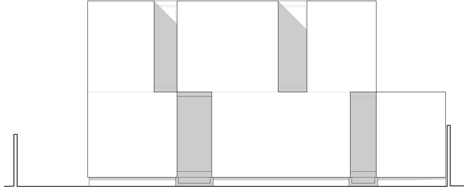 South elevation of Casa La Canada by Ricardo Torrejon