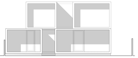 North elevation of Casa La Canada by Ricardo Torrejon