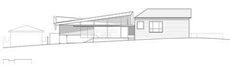 Elevation of Mullet House by March Studio