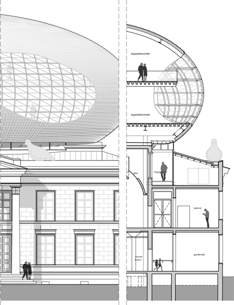 Museum de Fundatie by Bierman Henket architecten_detailed section